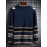 Men's Color-Block Cardigan Jacket - Open-Front Button Closure, Soft Winter Layering Coat (Size Up for proper fit) | Machine Washable Swebs for Fall & Winter | Casual, Office, Streetwear | Color-Block/Striped/Solid Options, PLUS SIZE