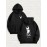 Men'S Gothic Anime Hoodie - Hollow Character Graphic Pullover Sweatshirt, Loose Fit Hooded Sweater with Front Pocket for Cosplay, Casual Attire - Machine Washable Long Sleeve Anime Apparel (Black/White) - All-Season Casual Outfit for Anime Fans