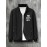 Plus Size NO DAYS OFF College Style Comfy Stand Collar Jacket - Slightly Stretch Stylish Zip Up For Autumn & Winter