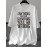 Plus Size Men'S Short Sleeve T-Shirt with Street Style, Vintage Distressed Murphy'S Law Slogan 