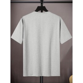 Men'S Plus Size Beige T-Shirt - 