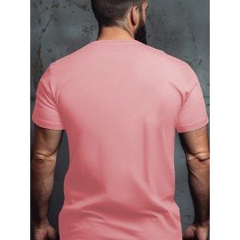 Plus Size Men's Crew Neck T-Shirt - Soft, Breathable, and Stretchy 100% Polyester Knit Fabric, Regular Fit with Funny Humorous Slogan for Spring, Summer, and Fall Seasons