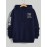 Men's Casual Hooded Sweater with Logo & 1985 Print - Oversized Brown Hoodie, Loose Fit Long Sleeve Pullover, Vintage Lettering, Machine Washable for Spring/Fall Layering (No Transparency), PLUS SIZE
