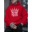 Men'S King Crown Print Hooded Sweatshirt - Royal & Golden Lettering, Winter Knit Fabric with Slight Stretch, Regular Fit Long Sleeve Pullover, Casual American Style Statement Piece for Everyday & Formal Wear - Ideal Gift for Men (KING Lettering Desi