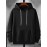 Men'S Plus Size Hoodie - Navy Pullover Sweatshirt, Regular Fit Long Sleeve Hooded Sweater for Everyday & Formal Wear, Soft Knit Fabric with Slight Stretch - Big & Tall Friendly
