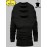 [Soft Plus Size T-Shirts] 4pcs Men's Plus Size Long Sleeve T-Shirt Set - Soft & Comfortable, 95% Polyester 5% Spandex, Solid Color, Round Neck, Casual Style, Perfect for Fall, Daily Wear